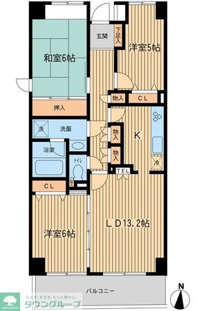 プロスペクト浦和常盤の物件間取画像